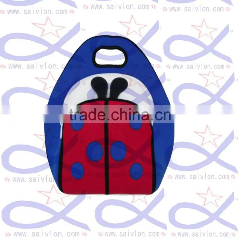 Promotional neoprene lunch cooler bag / backpack for kids
