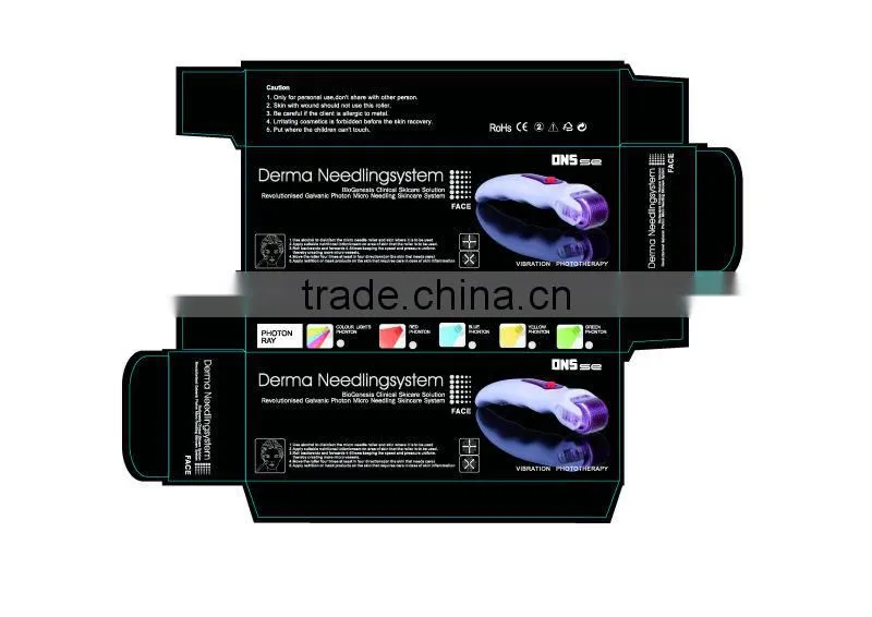 GTO brand Led vibrate derma roller with CE approved and competitive price professional use for hair removal and skin care