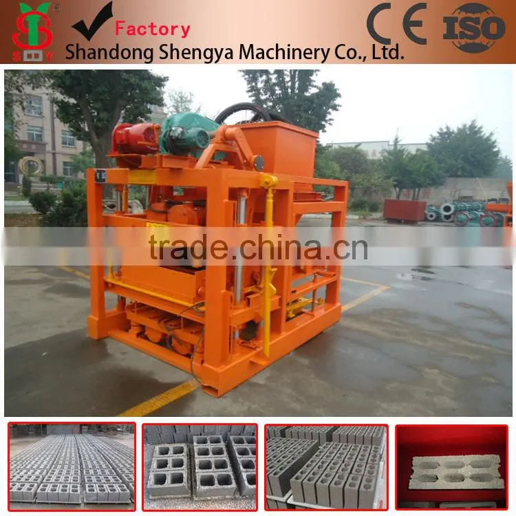 120th Canton Fair star product QT4-30 diesel engine manual concrete block making machine vibration cement brick machine price