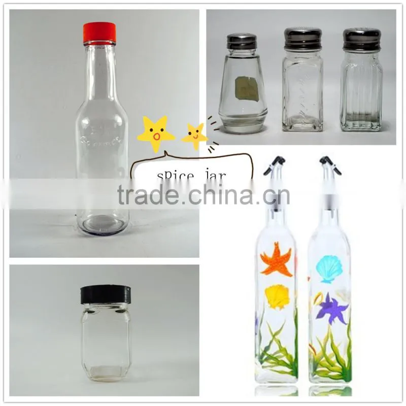 1L Clear Glass Bottle With Swing Top