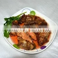 Wholesale Halal Canned Stewed Duck with Orange Peel Round Tin Cans for Food