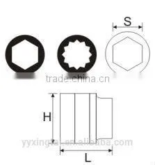 1/2" DR SOCKET CR-V