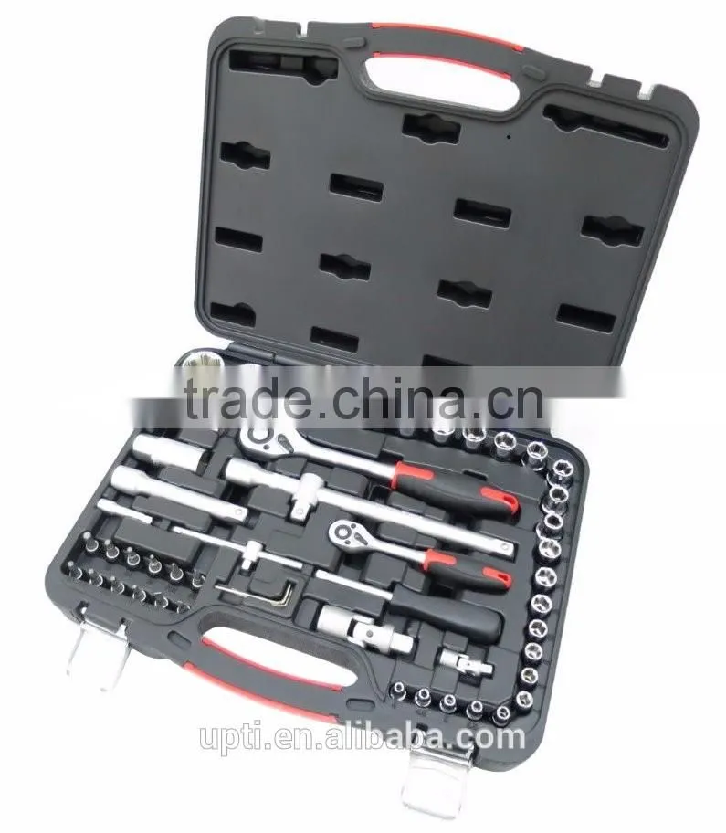 Taiwan Made High Quality Professional 52pcs 1/2" Dr. Socket Set Socket Wrench Set Hand Tool Set