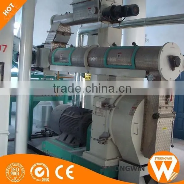 Best sale CE approved 3t/h full automatic animal poultry feed pellet line plant