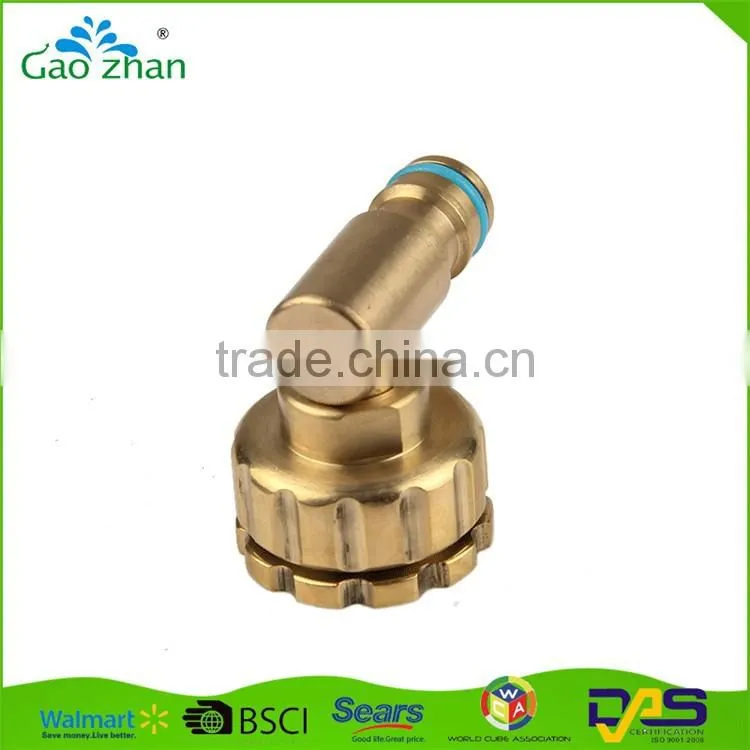 1'-3/4'' tap female rotatable garden hose connector with rotatable head