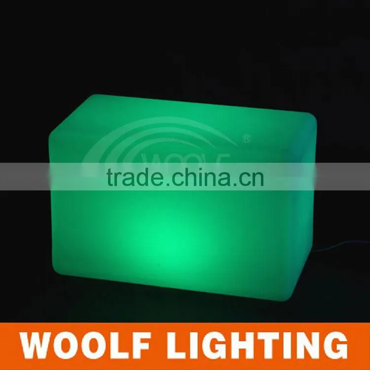 High Quality Illuminated Color Changing LED Bar Cube Chair Cube Seat