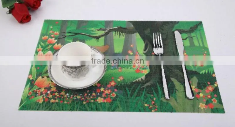 Store More Printing Forest Dining Rectangle Dinnerware Textilene Place Mat