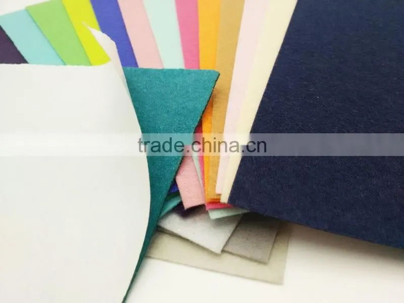 17030801 self adhesive fabric/color felt/polyester needle felt
