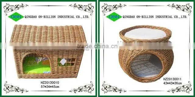 Durable wicker lovely basket for pet