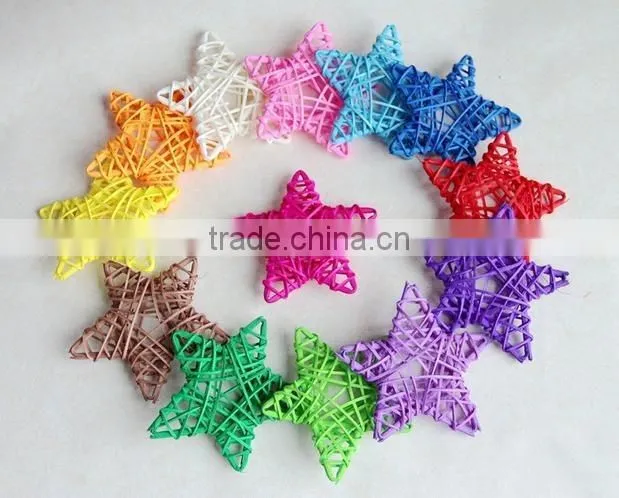 Decorative rattan star/ wicker star, crazy weaving, rattan ball