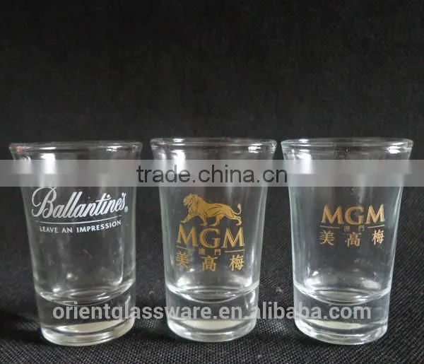 High quality 50ml round shape shot glass cup