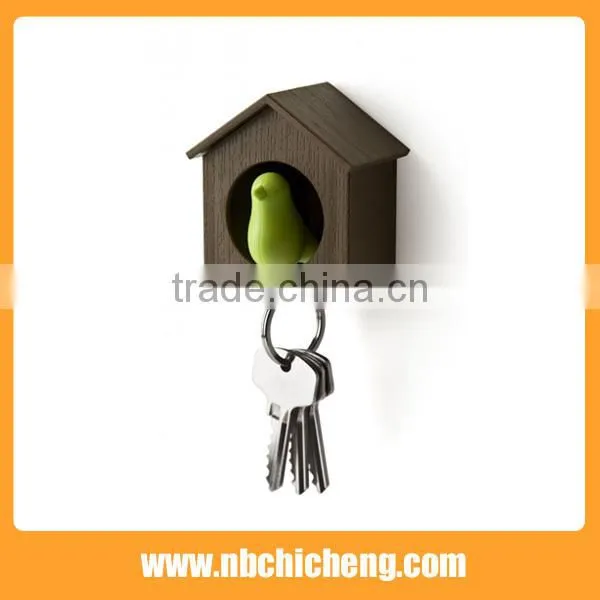 Plastic House Shaped Keychain