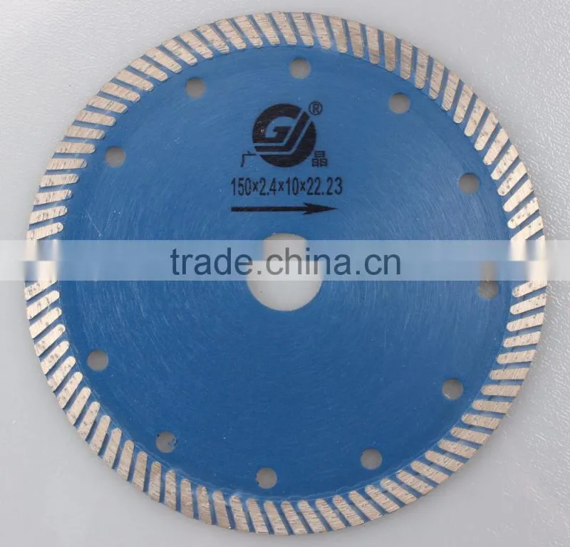 Guangjing Turbo Saw Blade Superior Quality Diamond Blade for Stone Cutting