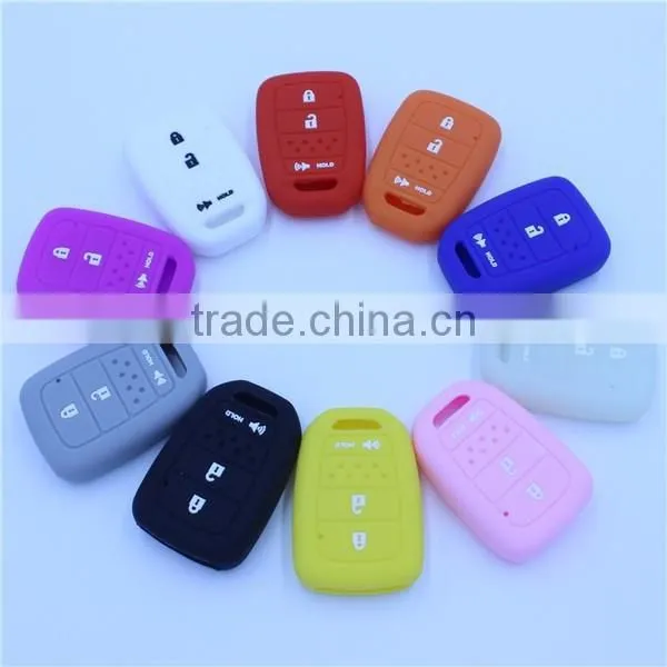 4 buttons silicone car key covers for honda, silicone car key shells for honda