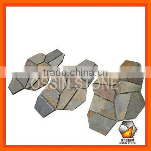 Meshed Slate Flagstone Paving Stone