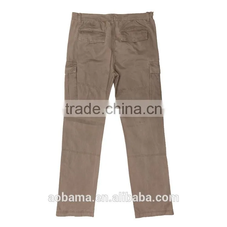 Fashion Style 100% Cotton Multi Pockets Women Trousers