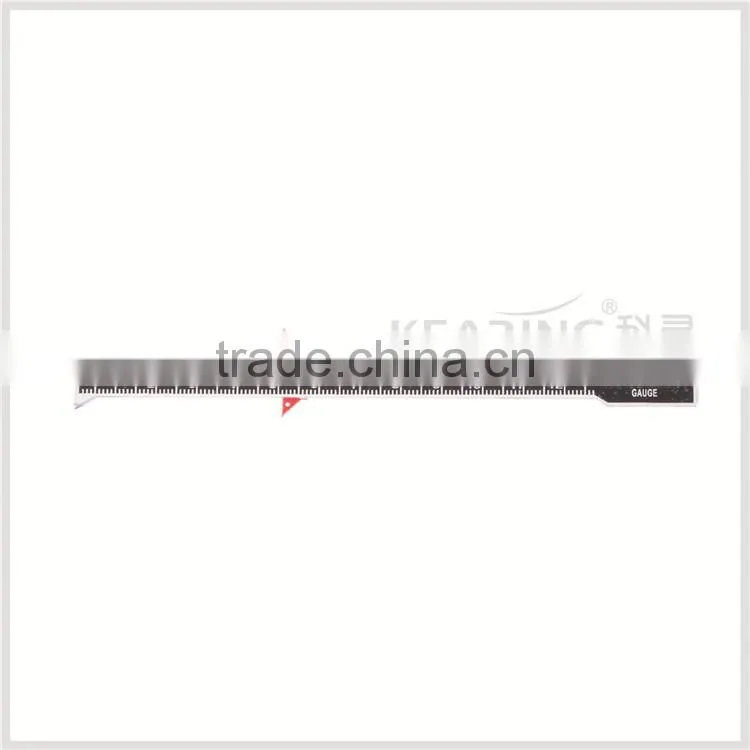 Kearing brand, metal Aluminum Slide Sewing Gauge, with sliding marker, drow scallops and circles #5006A