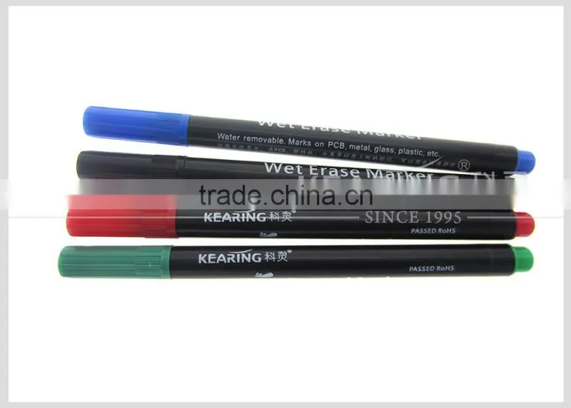 Kearing wet erase marker for glass marking and plastic marking cannot be erased by dry wipe WE10