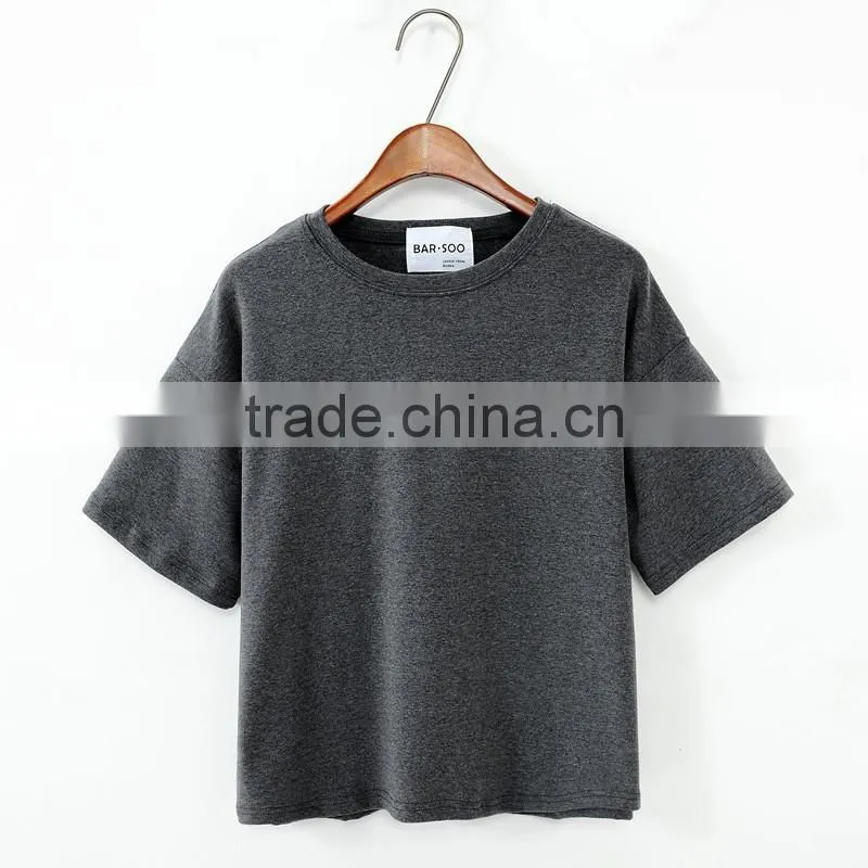 embroidered t-shirt women's 100% t-shirt wholesale from china