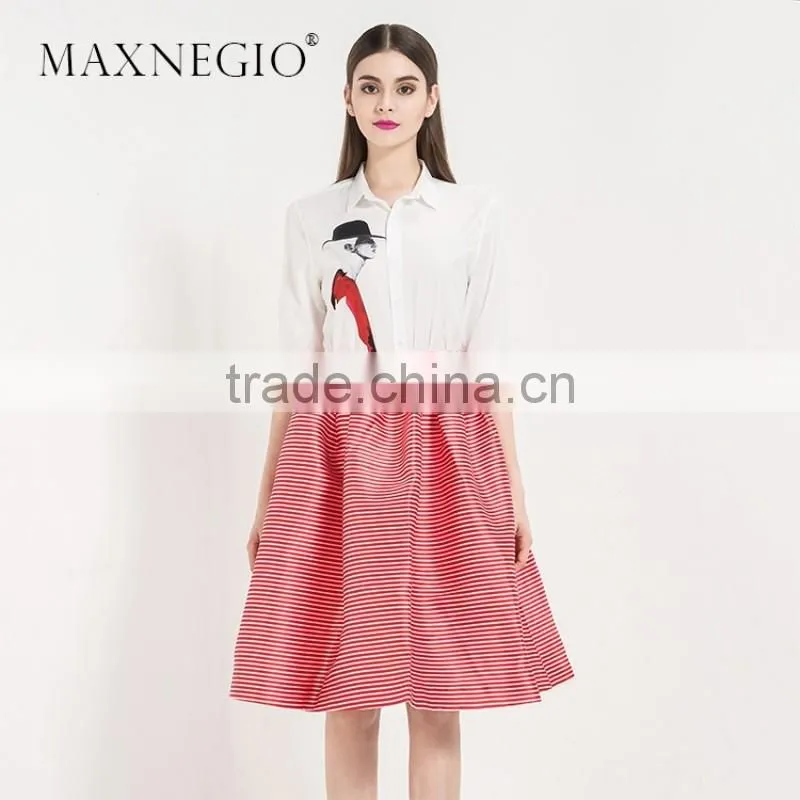 Nice design high end fashion wholesale clothing ladies wear formal elegant casual dress designs 2016