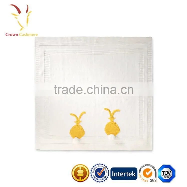 Warm Soft Knitted Cashmere Baby Blanket