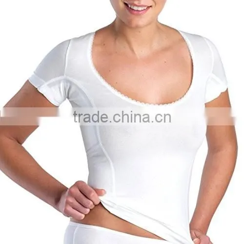 Mens' Undershirts with Underarm Sweat Absorbent