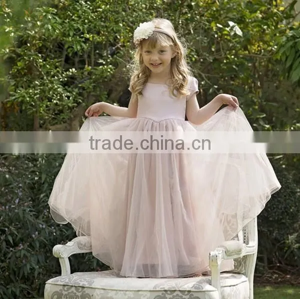 Hot Selling Girls' Dress Pictures New Style Designs Girls Modern Child Summer Party Tulle Dress Flower Girl Dress