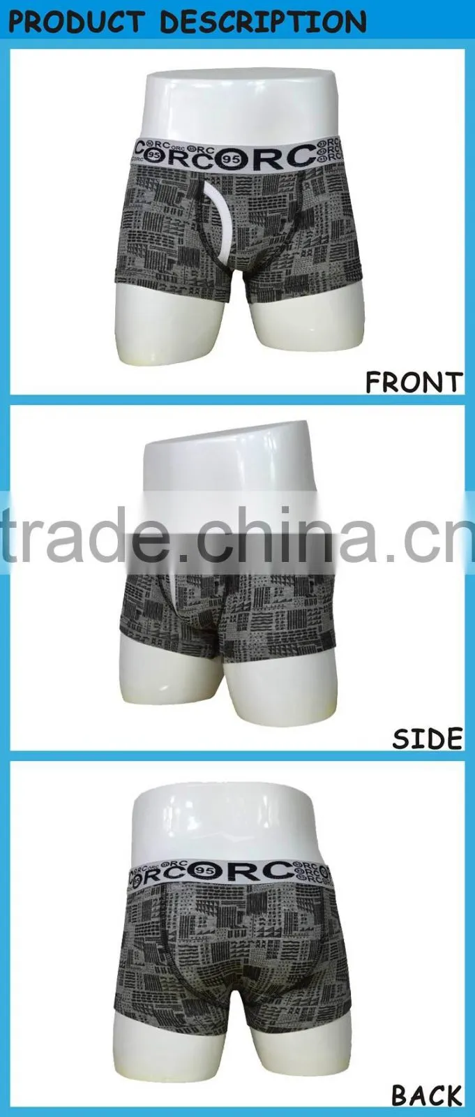 Hot Sale Boys Boxer Underwear Comfortable Underpants