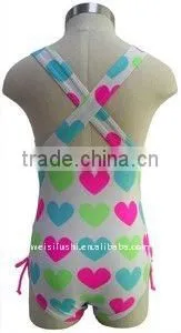 Children Knit Printed Poly/Lycra Swimming Dress