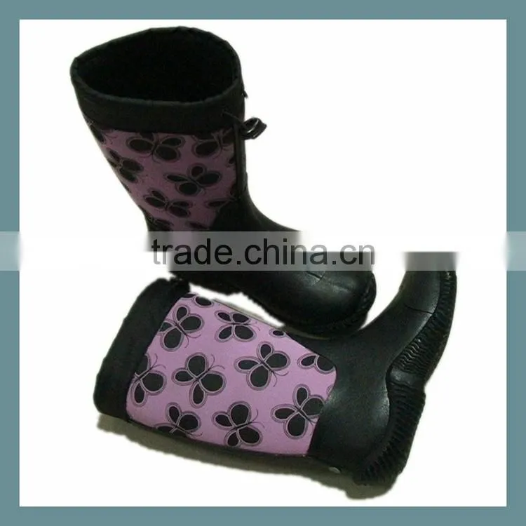 Hot selling 5mm Neoprene kids fancy boot