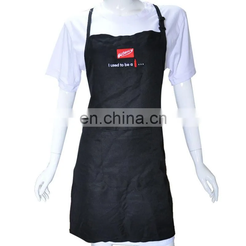 Newly design rpet eco-friendly bib apron with customs logo in embroidery or print