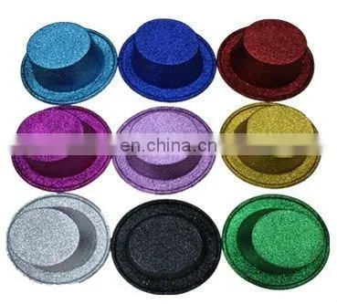 04603A Red PVC glitter top hats