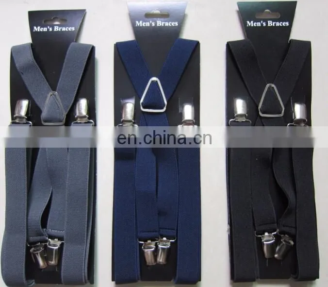 Hot sale yiwu longkang x back men suspenders