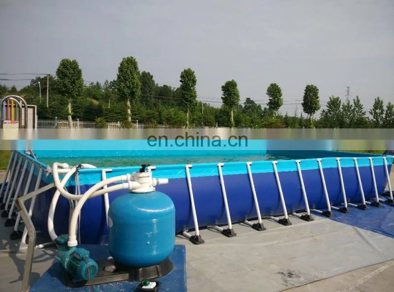 Hot sale and good summer family big portable pvc and steel swimming pool