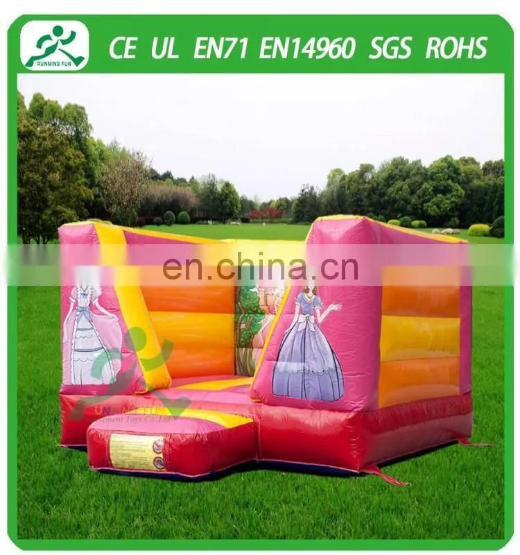 Mini inflatable princess open bouncy castle