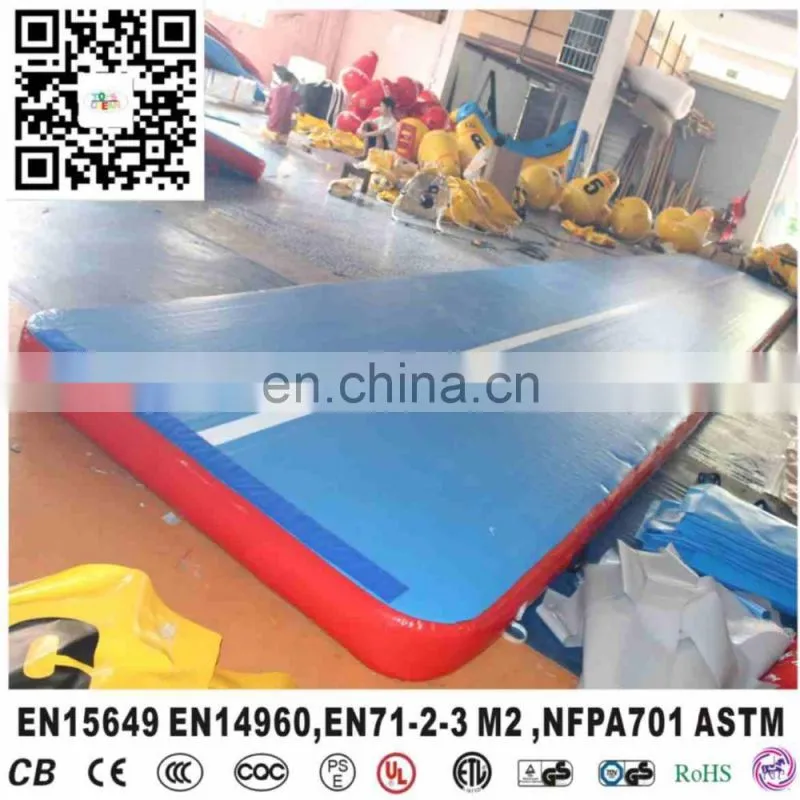 Outdoor sport inflatable air tumble track gym mat for sale