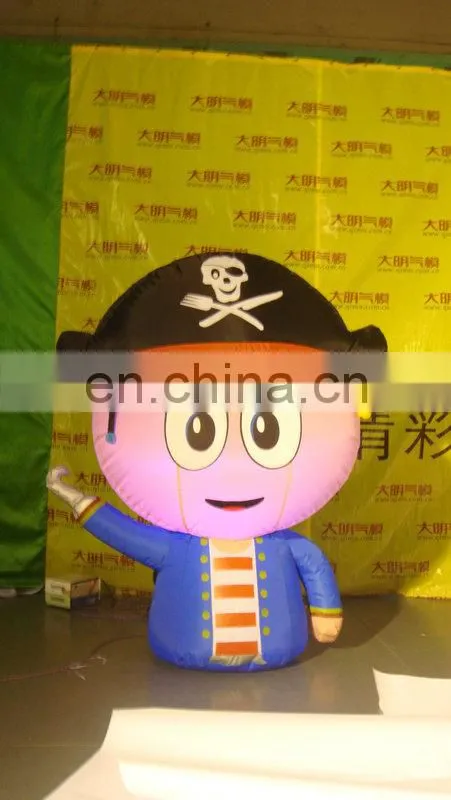 new design popular funny inflatable costume of pirate for advertising