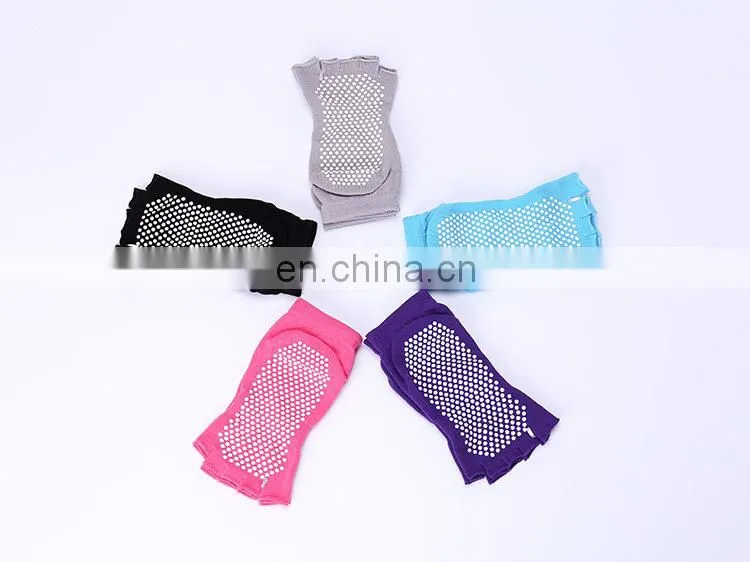 Toe Separator Socks Yoga Sports GYM Half Toe Socks#YG-09