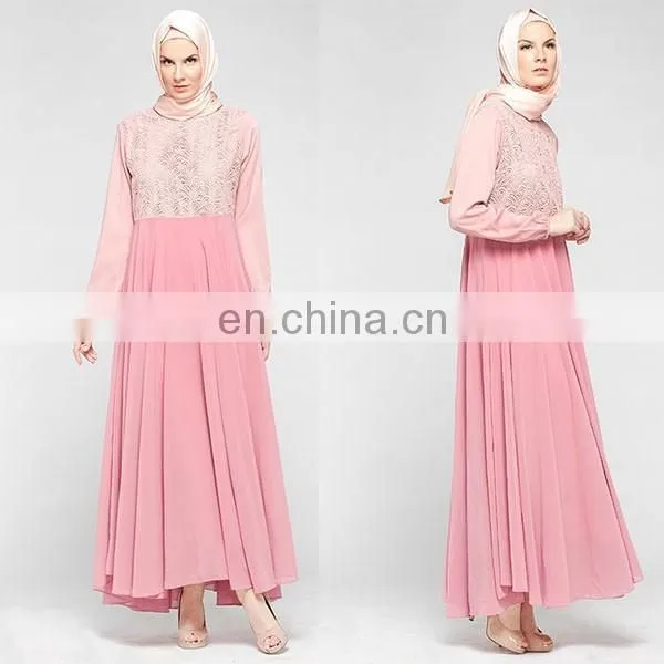 High quality chiffon muslim dress 2016 latest design women jubah abaya dubai