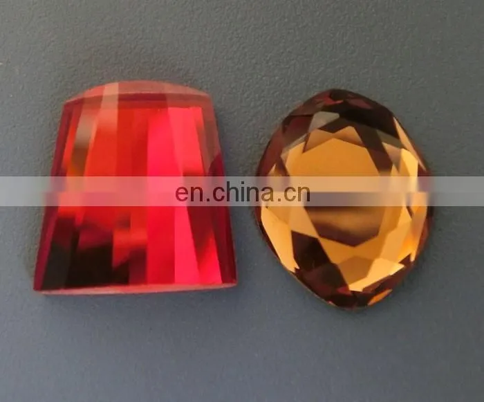 Mirror Flat Back Loose Glass Stones For Garment Decoration