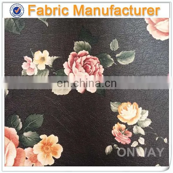Shaoxing Onway Make-to-order pu leather notebook pu leather stocklot 100% pu synthetic leather
