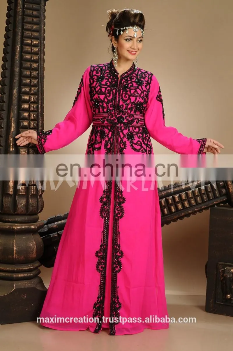 2017 New Style Elegant Muslim Dress Islamic Kaftan Dress