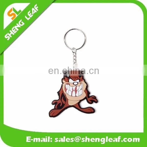Promotional custom soft pvc rubber keychain With Logo