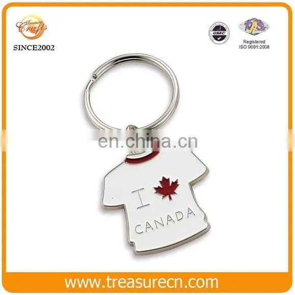 Custom Revolve Epoxy Enamel Stamping Zinc Alloy Logo With Keychain
