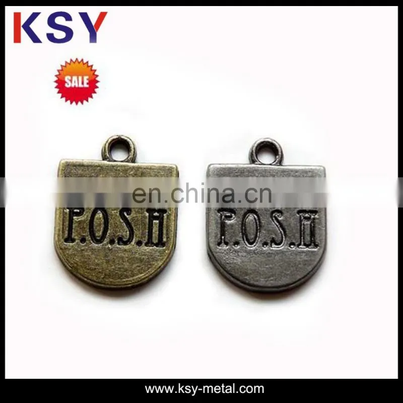 Personalized custom metal wine label with iron chain