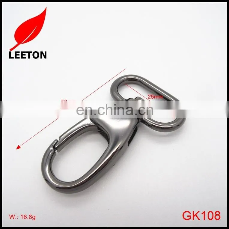 High quality Zinc alloy 1.0inch gunmetal swivel snap hook