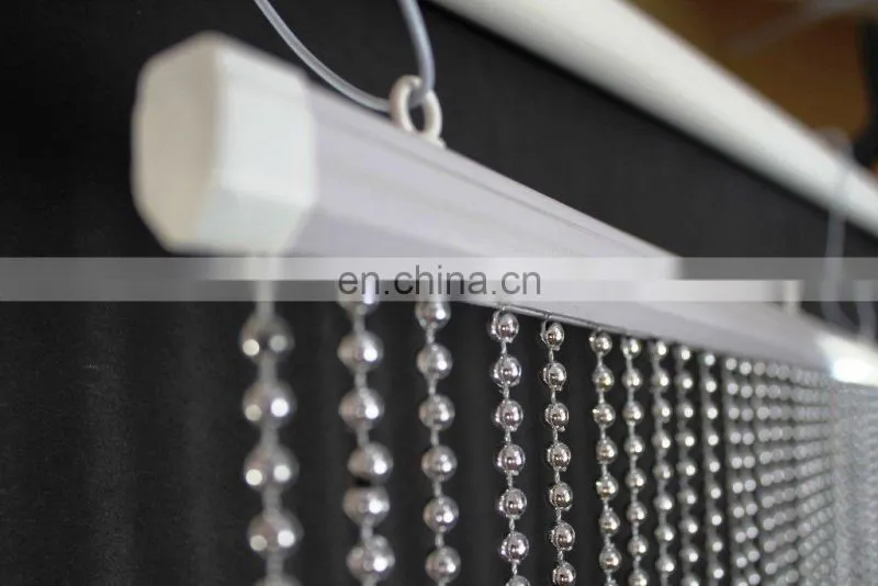 Faux Metal Balls Silver Hanging Beaded Curtains