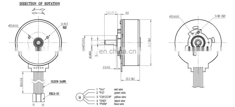 3200rpm 24v brushless dc motor price for massager fascia gun