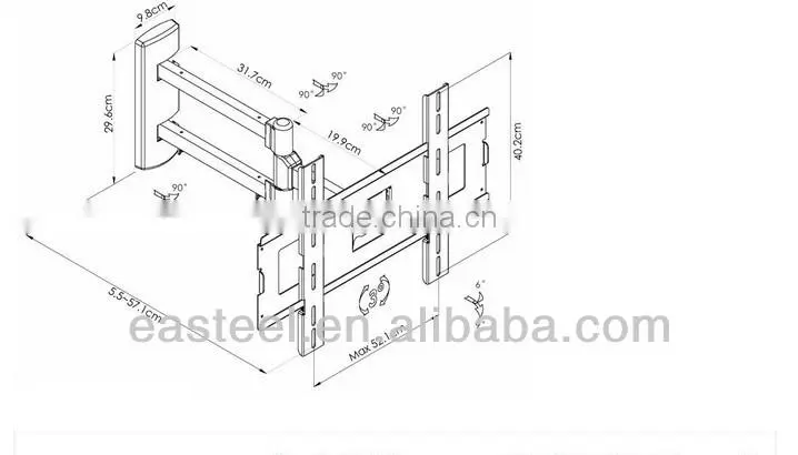high quality customized LCD/LED TV mounting bracket