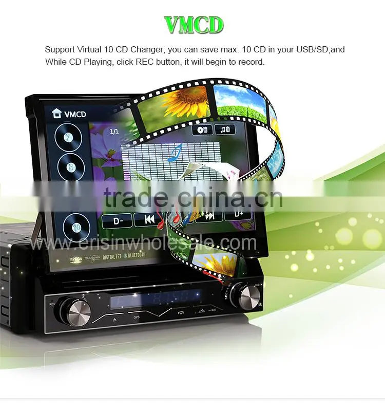 Erisin ES1088M 7 inch 1 Din Win8 UI All-In-One Car Multimedia Player with GPS